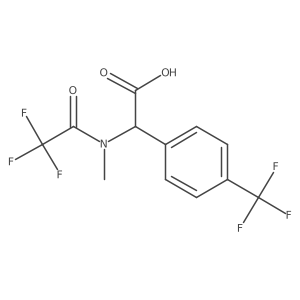 2-(2,2,2-trifluoro-N-methylacetamido)-2-[4-(trifluoromethyl)phenyl]acetic acid Structure