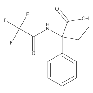 2-Phenyl-2-(2,2,2-trifluoroacetamido)butanoic acid Structure