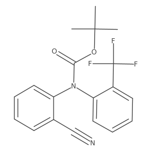 tert-butyl N-(2-cyanophenyl)-N-[2-(trifluoromethyl)phenyl]carbamate Structure