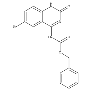 benzyl N-(6-bromo-2-oxo-1,2-dihydroquinazolin-4-yl)carbamate结构式