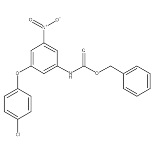 benzyl N-[3-(4-chlorophenoxy)-5-nitrophenyl]carbamate Structure