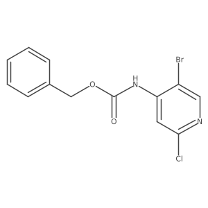 benzyl N-(5-bromo-2-chloropyridin-4-yl)carbamate结构式