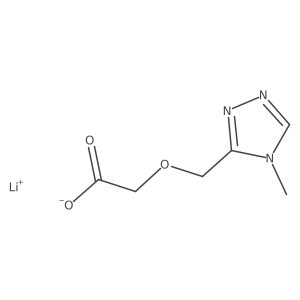 lithium(1+) 2-[(4-methyl-4H-1,2,4-triazol-3-yl)methoxy]acetate Structure