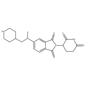 2-(2,6-dioxopiperidin-3-yl)-5-{methyl[(piperidin-4-yl)methyl]amino}-2,3-dihydro-1H-isoindole-1,3-dione Structure