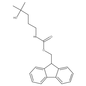 (9H-fluoren-9-yl)methyl N-(4-hydroxy-4-methylpentyl)carbamate结构式