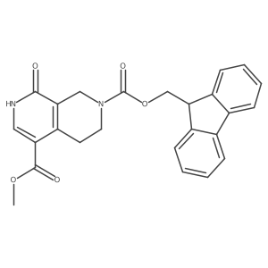 2-(9H-fluoren-9-yl)methyl 5-methyl 8-hydroxy-1,2,3,4-tetrahydro-2,7-naphthyridine-2,5-dicarboxylate结构式