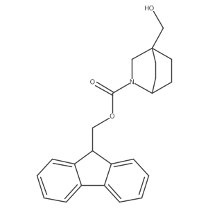(9H-fluoren-9-yl)methyl 4-(hydroxymethyl)-2-azabicyclo[2.2.2]octane-2-carboxylate结构式