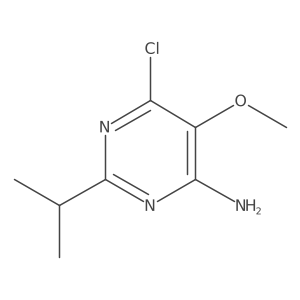 6-Chloro-2-isopropyl-5-methoxypyrimidin-4-amine Structure