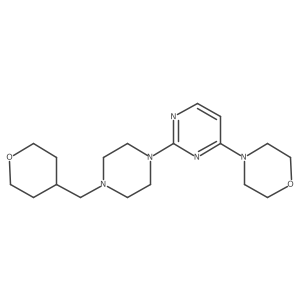 4-(2-{4-[(Oxan-4-yl)methyl]piperazin-1-yl}pyrimidin-4-yl)morpholine Structure