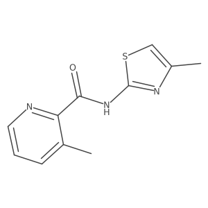 3-methyl-N-(4-methyl-1,3-thiazol-2-yl)pyridine-2-carboxamide Structure