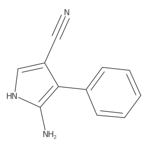 5-Amino-4-phenyl-1H-pyrrole-3-carbonitrile Structure