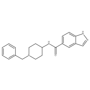 N-(1-benzylpiperidin-4-yl)-1H-indazole-5-carboxamide Structure