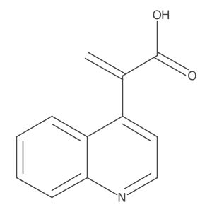 2-Quinolin-4-ylprop-2-enoic acid结构式