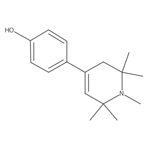 4-(1,2,2,6,6-Pentamethyl-1,2,3,6-tetrahydropyridin-4-yl)-phenol结构式