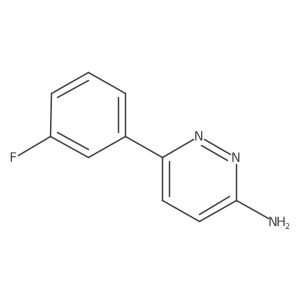 6-(3-Fluorophenyl)pyridazin-3-amine结构式