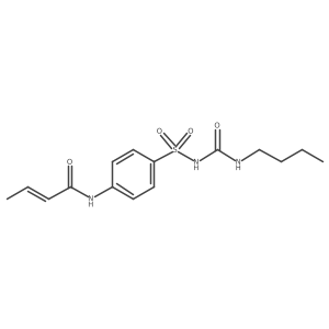 1-Butyl-3-(N-crotonylsulfanilyl)urea结构式