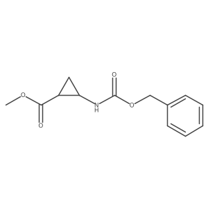 rac-methyl (1R,2S)-2-{[(benzyloxy)carbonyl]amino}cyclopropane-1-carboxylate Structure