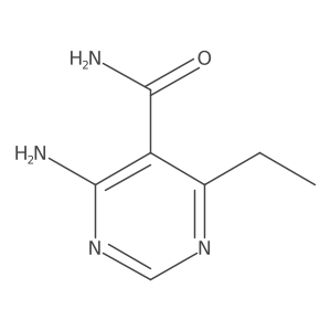 4-Amino-6-ethyl-5-pyrimidinecarboxamide结构式