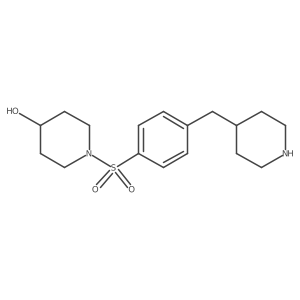 1-[[4-(4-Piperidinylmethyl)phenyl]sulfonyl]-4-piperidinol结构式