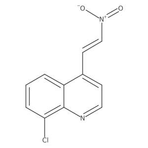 8-Chloro-4-(2-nitroethenyl)quinoline Structure