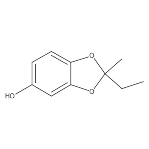 2-Ethyl-2-methyl-1,3-dioxaindan-5-ol结构式