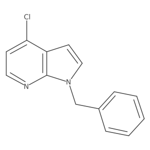 1-benzyl-4-chloro-1H-pyrrolo[2,3-b]pyridine结构式