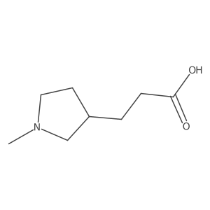 3-(1-Methylpyrrolidin-3-yl)propanoic acid Structure