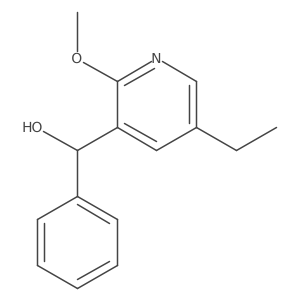 (5-Ethyl-2-methoxy-pyridin-3-yl)-phenyl-methanol结构式