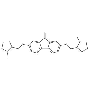 2,7-Bis[(2R)-1-methylpyrrolidin-2-ylmethoxy]-fluoren-9-one结构式