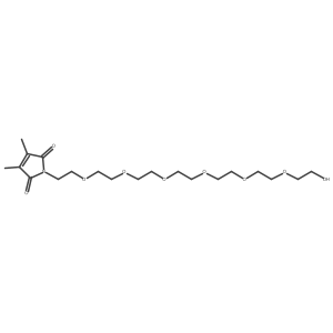 1-(20-Hydroxy-3,6,9,12,15,18-hexaoxaicosyl)-3,4-dimethyl-1H-pyrrole-2,5-dione Structure