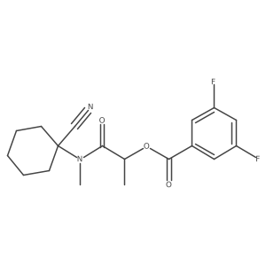 1-[(1-Cyanocyclohexyl)(methyl)carbamoyl]ethyl 3,5-difluorobenzoate Structure