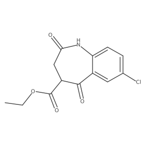 Ethyl 7-chloro-2,5-dioxo-2,3,4,5-tetrahydro-1H-benzo[b]azepine-4-carboxylate Structure