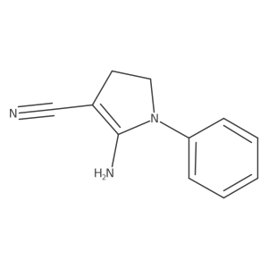 2-Amino-4,5-dihydro-1-phenyl-1H-pyrrole-3-carbonitrile结构式