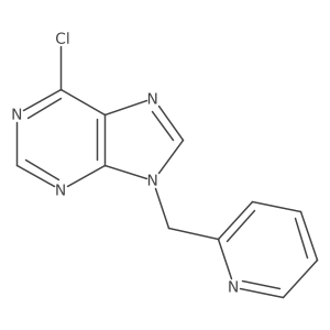 6-Chloro-9-(2-pyridinylmethyl)-9H-purine结构式