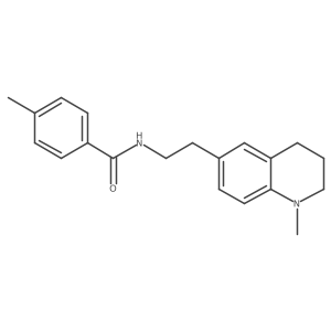 4-methyl-N-(2-(1-methyl-1,2,3,4-tetrahydroquinolin-6-yl)ethyl)benzamide结构式