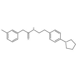 N-(4-(pyrrolidin-1-yl)phenethyl)-2-(m-tolyl)acetamide Structure