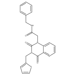 N-benzyl-2-(2,4-dioxo-3-(thiophen-2-ylmethyl)-3,4-dihydropyrido[3,2-d]pyrimidin-1(2H)-yl)acetamide结构式