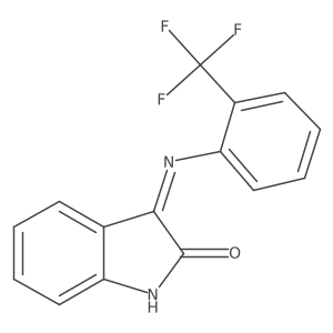 3-((2-(Trifluoromethyl)phenyl)imino)indolin-2-one结构式