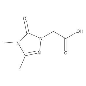 2-(3,4-dimethyl-5-oxo-4,5-dihydro-1H-1,2,4-triazol-1-yl)acetic acid结构式