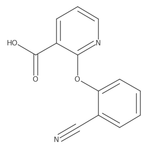 2-(2-Cyanophenoxy)nicotinic acid结构式