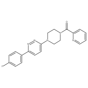 (4-(6-(4-Fluorophenyl)pyridazin-3-yl)piperazin-1-yl)(pyridin-2-yl)methanone结构式