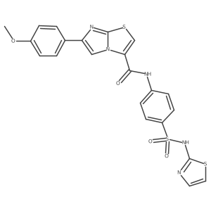 6-(4-methoxyphenyl)-N-(4-(N-(thiazol-2-yl)sulfamoyl)phenyl)imidazo[2,1-b]thiazole-3-carboxamide Structure