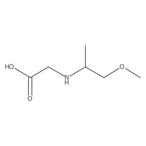 2-[(1-Methoxypropan-2-yl)amino]acetic acid结构式
