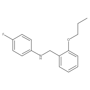 4-Fluoro-N-(2-propoxybenzyl)aniline结构式