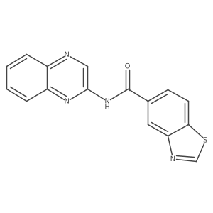 5-Benzothiazolecarboxamide,n-2-quinoxalinyl- Structure