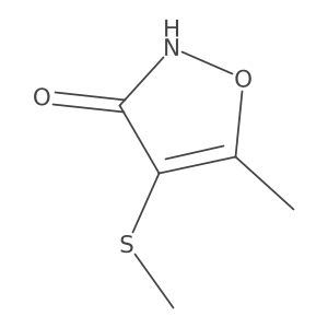 5-Methyl-4-(methylthio)-3(2H)-isoxazolone Structure