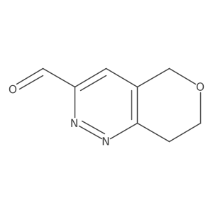 7,8-dihydro-5H-pyrano[4,3-c]pyridazine-3-carbaldehyde结构式