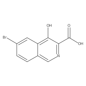 6-Bromo-4-hydroxyisoquinoline-3-carboxylic acid Structure