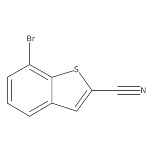 7-Bromobenzo[b]thiophene-2-carbonitrile结构式