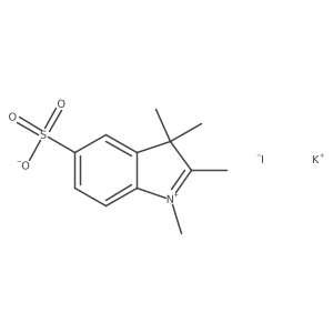 1,2,3,3-Tetramethylindoleninium-5-sulfonate,iodide,potassium salt结构式
